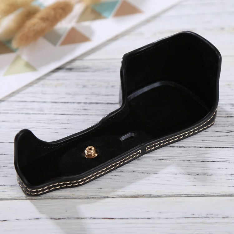 1/4 inch Thread PU Leather Camera Half Case Base for Sony ILCE-6000 / A6000, For Sony A6000