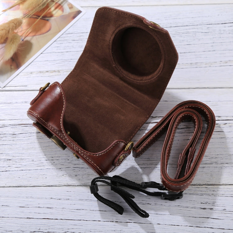 Full Body Camera PU Leather Camera Case Bag with Strap for Canon PowerShot G7 X Mark II, For Canon PowerShot G7 X Mark II, For G7X Mark II, For G7X II