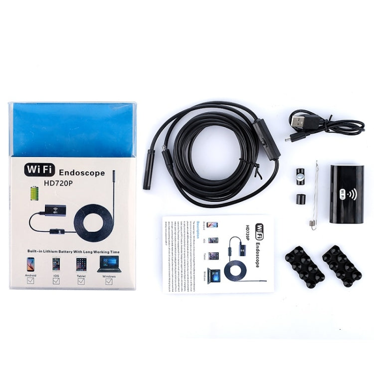 F99 HD Mobile Phone Endoscope, 8mm Waterproof Pipe Endoscope, Wifi Version, Flexible Cord, Length: 1m, Length: 1m
