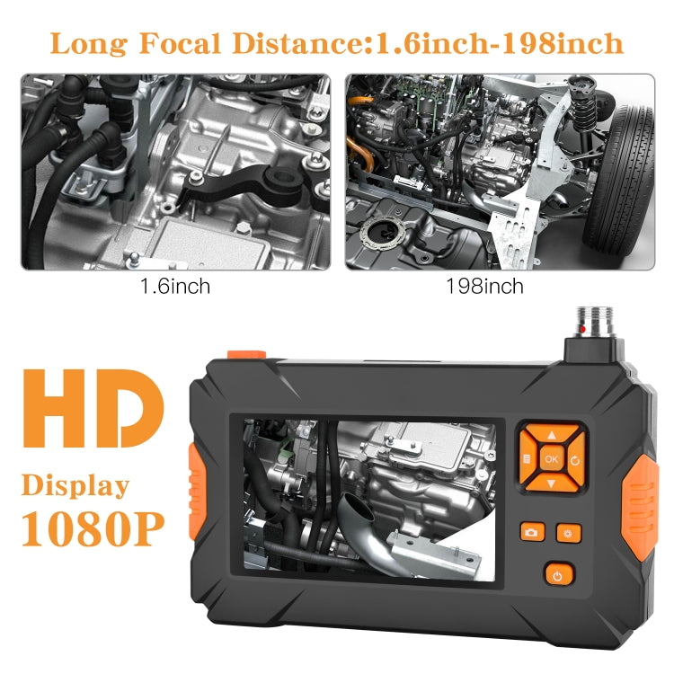 P30 8mm IP67 Waterproof 4.3 inch HD Portable Endoscope Snake Tube Industrial Endoscope, Cable Length: 5m, 5m (Snake Tube)