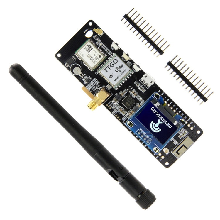 TTGO Meshtastic T-Beam V1.1 ESP32 923MHz OLED WiFi Bluetooth GPS NEO-6M SMA 18650 Battery Holder, 923MHZ OLED