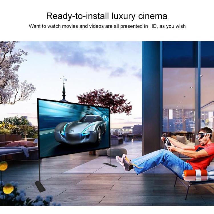 Outdoor Bracket Folding Polyester Projector Film Curtain, Size: 120 inch (16:9), Size: 120 inch