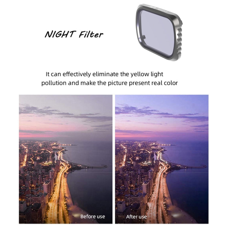 JSR KS 8 in 1 UV + CPL + ND8 + ND16 + ND32 + ND64 + STAR + NIGHT Lens Filter for DJI Air 2S, Aluminum Frame, UV + CPL + ND8 + ND16 + ND32 + ND64 + STAR + NIGHT
