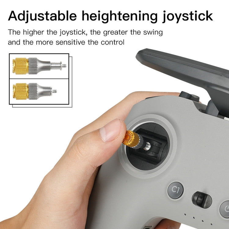 RCSTQ Two-color Retractable Thumb Rocker Joystick for DJI FPV Combo Drone Remote Control, For DJI FPV Two-color