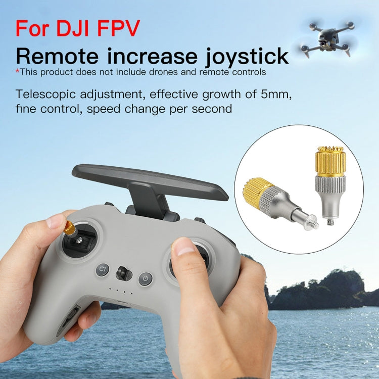 RCSTQ Two-color Retractable Thumb Rocker Joystick for DJI FPV Combo Drone Remote Control, For DJI FPV Two-color
