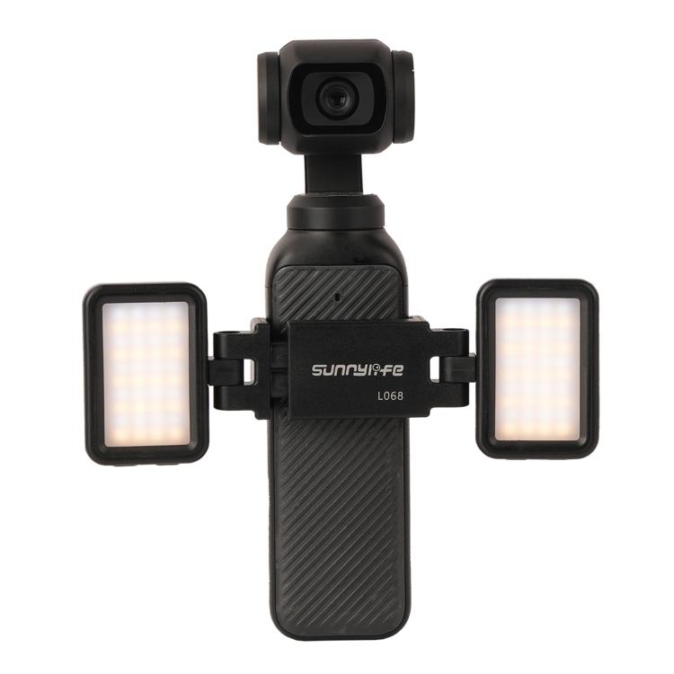For DJI Osmo Pocket 3 Sunnylife Adjustable LED Video Light Quick-Release Fill Light Tri-Color Dimmable Portable Fill Lamp