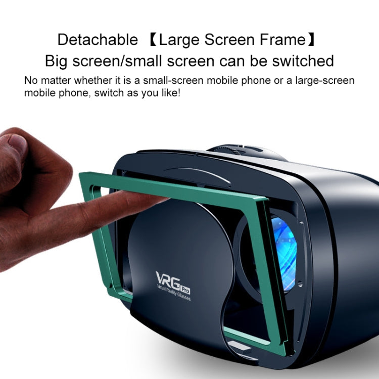 VRG Pro Audio Video Version All-in-one Mobile Phone 3D VR Glasses, without Blu-ray Coated Lenses