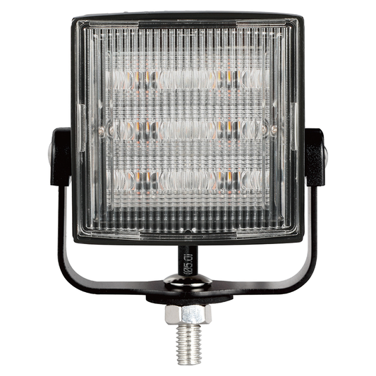 Square LED Strobe Light Head – R65 Approved 6 LED Warning Lamp with Bracket Mount