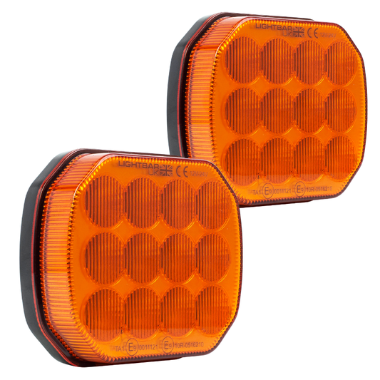 LBUK Wireless Magnetic Trailer Hazard Warning Strobe Light Set