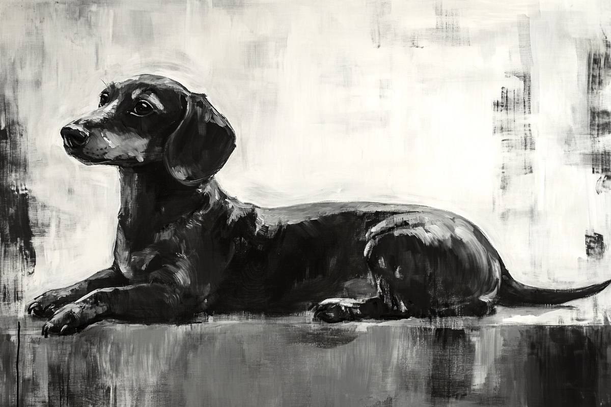 Dappled Dachshund Canvas