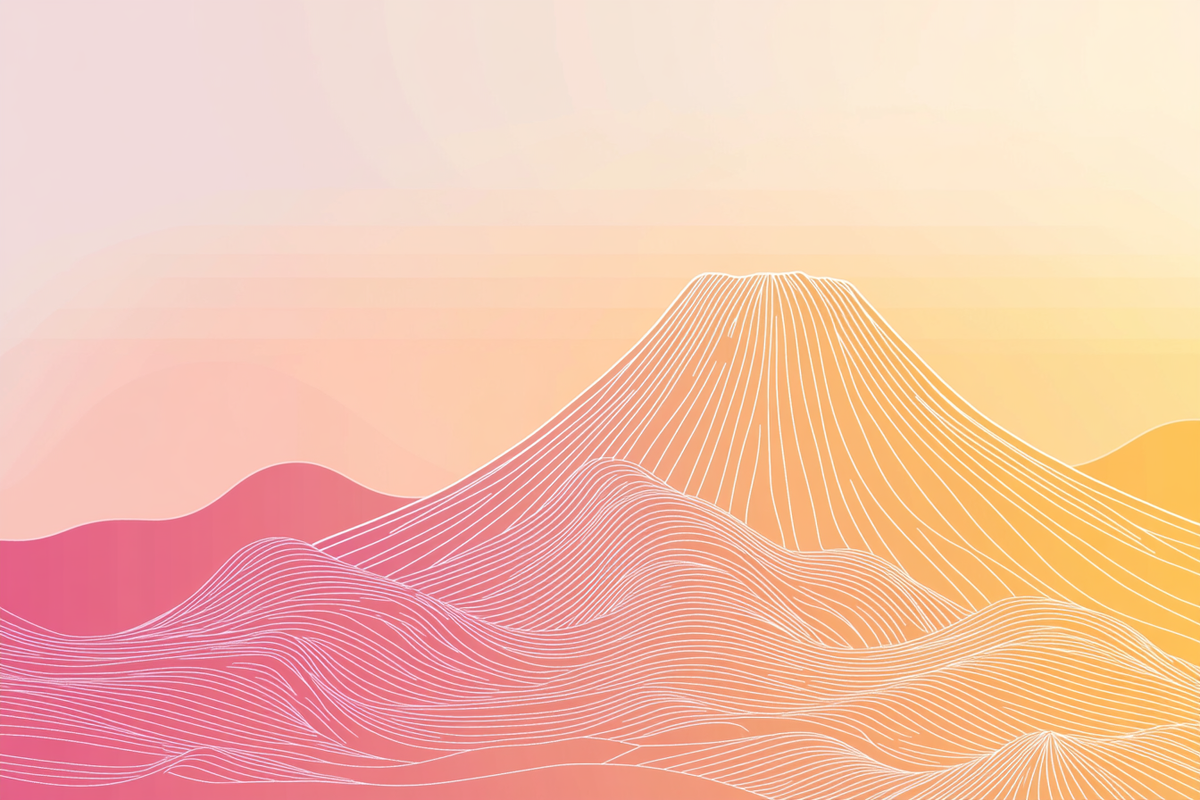 Dawn Volcano Canvas