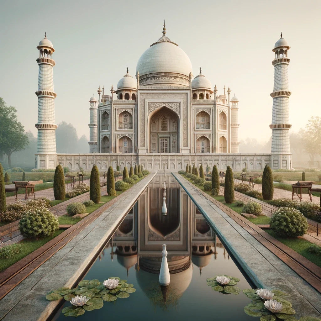Dawn at Taj Canvas