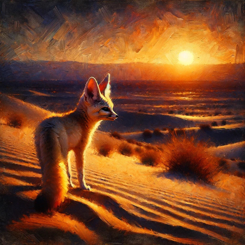 Desert Dusk Wanderer Cotton Cushion