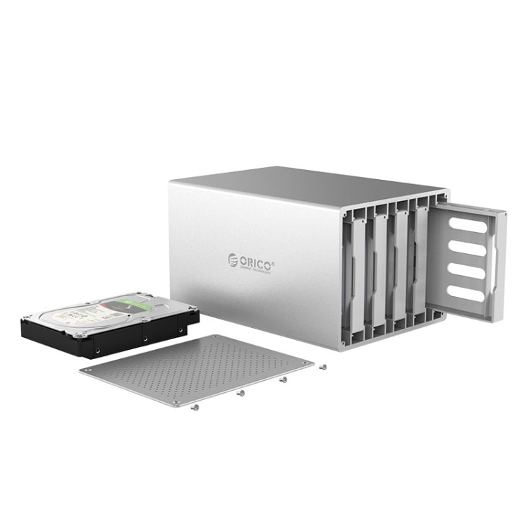 ORICO Honeycomb Series WS500RU3 SATA 3.5 inch 50TB USB 3.0 5 Bays Aluminum Alloy HDD / SSD Enclosure with Raid, USB 3.0 5 Bays with Raid