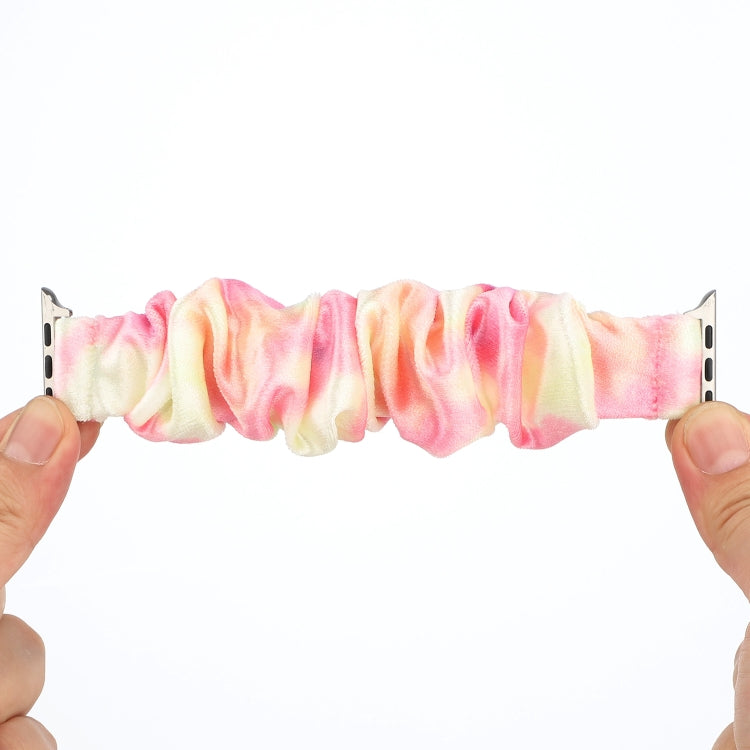 Flannel Hair Ring Replacement Strap Watchband, For Apple Watch Series 8&7 41mm / SE 2&6&SE&5&4 40mm / 3&2&1 38mm, For Apple Watch Series 7 41mm / 6 & SE & 5 & 4 40mm / 3 & 2 & 1 38mm