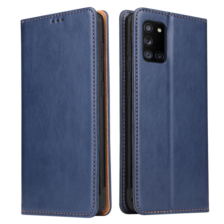 Fierre Shann PU Genuine Leather Texture Horizontal Flip Leather Case with Holder & Card Slots & Wallet, For Samsung Galaxy A31, For Samsung Galaxy A51 5G, For Samsung Galaxy A71 5G