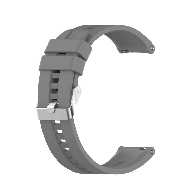For Huawei Watch GT 2 42mm Silicone Replacement Wrist Strap Watchband, with Silver Buckle