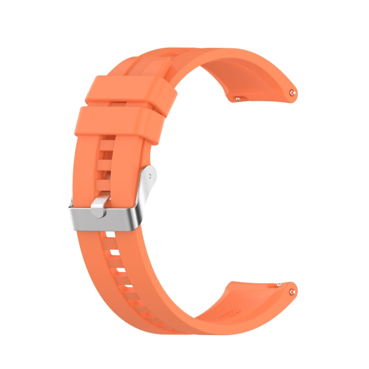For Huawei Watch GT 2 42mm Silicone Replacement Wrist Strap Watchband, with Silver Buckle