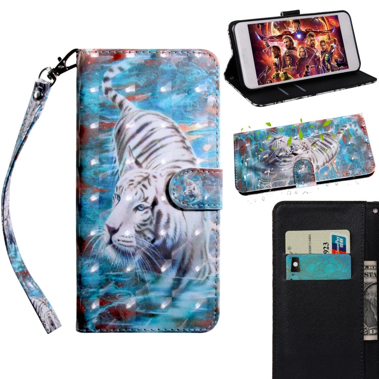 3D Painted Pattern Horizontal Flip TPU + PU Leather Case with Holder & Card Slots & Wallet & Lanyard, For Motorola Moto G9 Play, For Motorola Moto G9 Plus