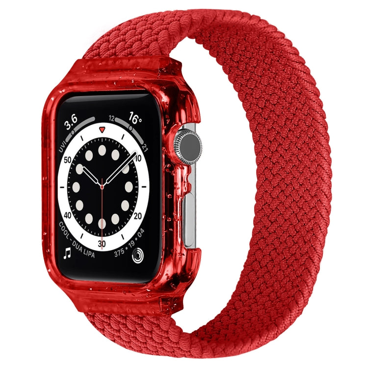 Weave Replacement Wrist Strap Watchbands with Frame For Apple Watch Series 6 & SE & 5 & 4 44mm / 3 & 2 & 1 42mm, 128mm, 135mm, 140mm, 145mm