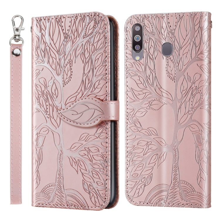 Life of Tree Embossing Pattern Horizontal Flip Leather Case with Holder & Card Slot & Wallet & Photo Frame & Lanyard, For Samsung Galaxy A8s, For Samsung Galaxy A10s, For Samsung Galaxy A20 / A30, For Samsung Galaxy A20e
