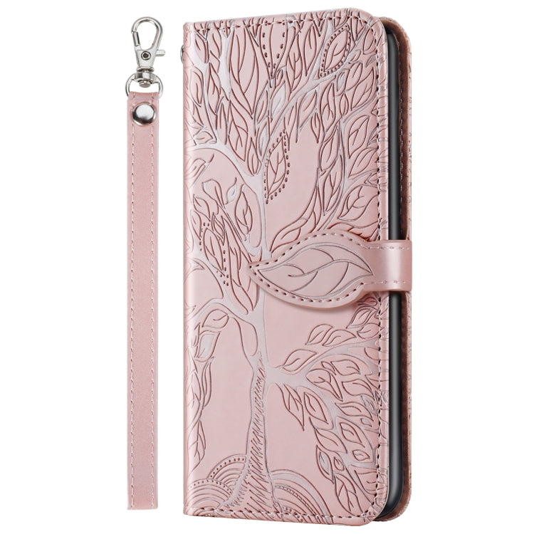 Life of Tree Embossing Pattern Horizontal Flip Leather Case with Holder & Card Slot & Wallet & Photo Frame & Lanyard, For Samsung Galaxy A8s, For Samsung Galaxy A10s, For Samsung Galaxy A20 / A30, For Samsung Galaxy A20e