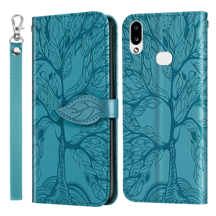 Life of Tree Embossing Pattern Horizontal Flip Leather Case with Holder & Card Slot & Wallet & Photo Frame & Lanyard, For Samsung Galaxy A8s, For Samsung Galaxy A10s, For Samsung Galaxy A20 / A30, For Samsung Galaxy A20e