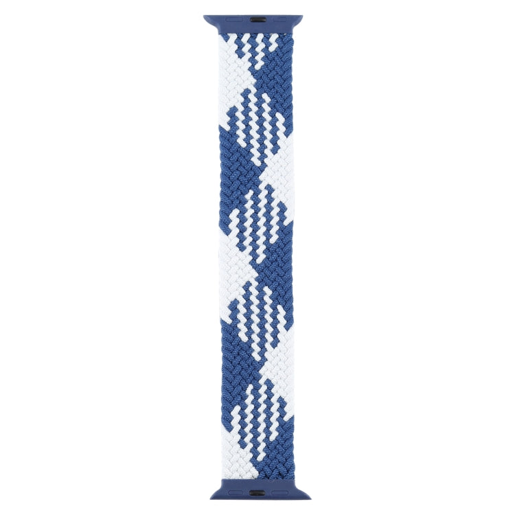 Plastic Buckle Mixed Color Nylon Braided Single Loop Replacement Watchbands For Apple Watch Series 6 & SE & 5 & 4 40mm / 3 & 2 & 1 38mm, XL