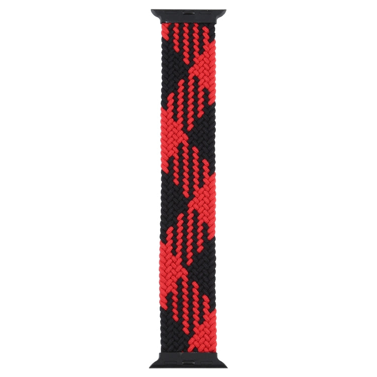 Plastic Buckle Mixed Color Nylon Braided Single Loop Replacement Watchbands For Apple Watch Series 6 & SE & 5 & 4 40mm / 3 & 2 & 1 38mm, XL