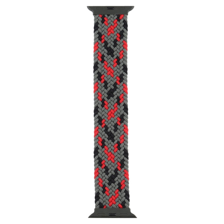 Plastic Buckle Mixed Color Nylon Braided Single Loop Replacement Watchbands For Apple Watch Series 6 & SE & 5 & 4 40mm / 3 & 2 & 1 38mm, XL