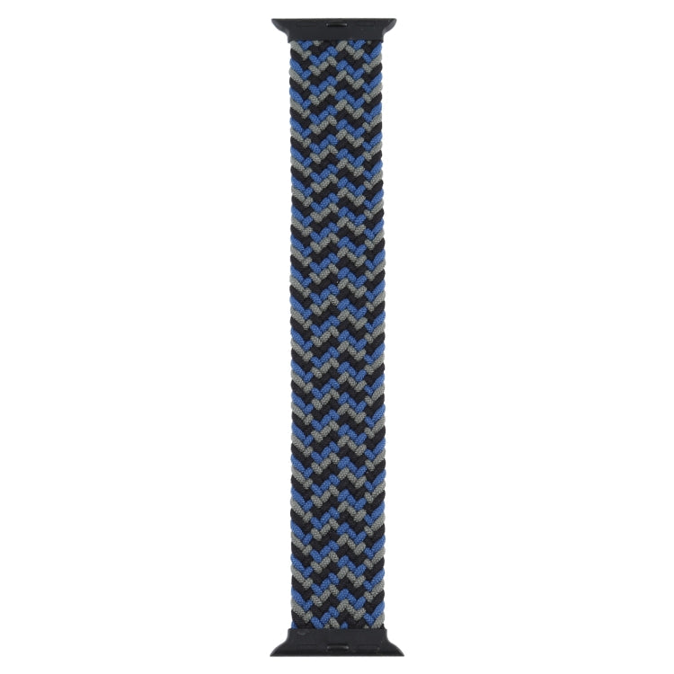Plastic Buckle Mixed Color Nylon Braided Single Loop Replacement Watchbands For Apple Watch Series 6 & SE & 5 & 4 40mm / 3 & 2 & 1 38mm, XL