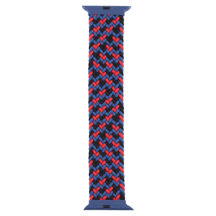 Plastic Buckle Mixed Color Nylon Braided Single Loop Replacement Watchbands For Apple Watch Series 6 & SE & 5 & 4 40mm / 3 & 2 & 1 38mm, XL