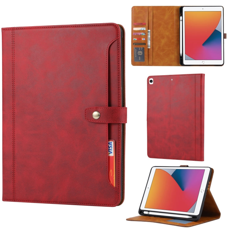 Calf Texture Double Fold Clasp Horizontal Flip Leather Case with Photo Frame & Holder & Card Slots & Wallet, For iPad 10.2, For iPad Pro 10.5, For iPad 9.7 (2018/2017) / Air 2, For iPad mini 5 / mini 4 / mini 3, For iPad Pro 11 inch (2020)             ...