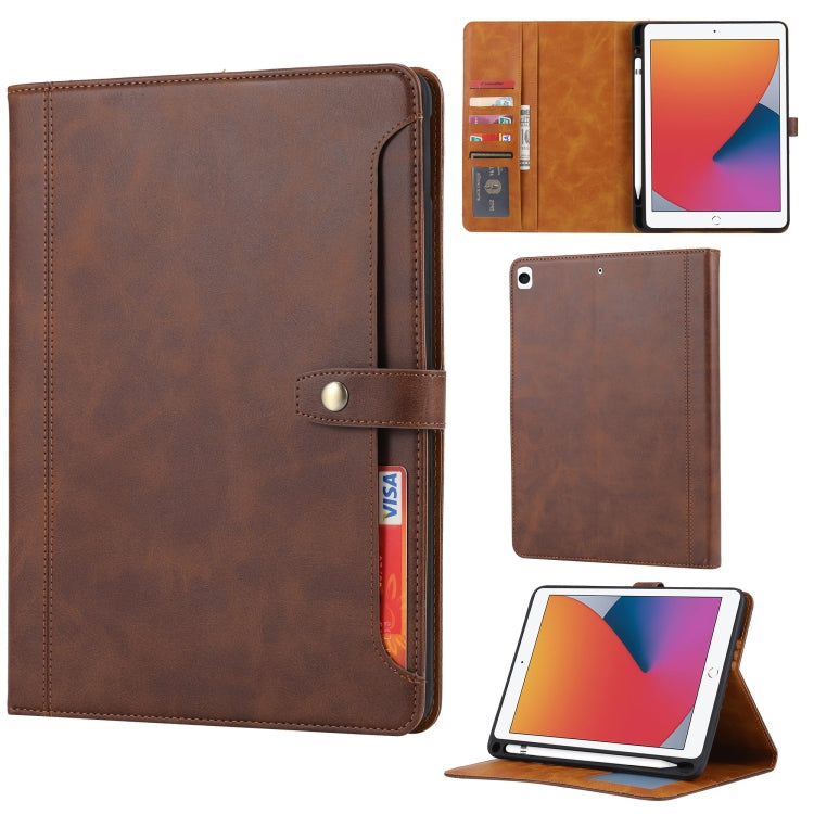 Calf Texture Double Fold Clasp Horizontal Flip Leather Case with Photo Frame & Holder & Card Slots & Wallet, For iPad 10.2, For iPad Pro 10.5, For iPad 9.7 (2018/2017) / Air 2, For iPad mini 5 / mini 4 / mini 3, For iPad Pro 11 inch (2020)             ...