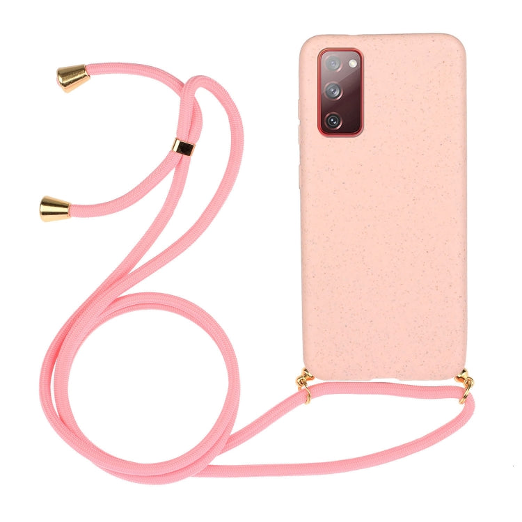 Wheat Straw Material + TPU Protective Case with Lanyard, For Samsung Galaxy S21 5G, For Samsung Galaxy S21+ 5G, For Samsung Galaxy S21 Ultra 5G, For Samsung Galaxy S20 FE