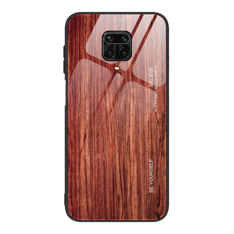 Wood Grain Glass Protective Case, For Xiaomi Mi CC9, For Xiaomi Poco X3 NFC, For Xiaomi Redmi K30 Pro, For Xiaomi Redmi Note 9S
