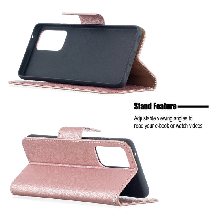 Litchi Texture Pure Color Horizontal Flip PU Leather Case with Holder & Card Slots & Wallet & Lanyard, For Samsung Galaxy A52 5G / 4G, For Samsung Galaxy A52 5G / 4GG