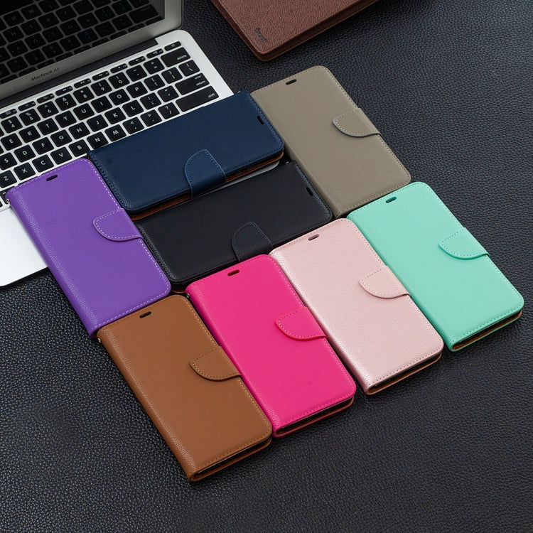 Litchi Texture Pure Color Horizontal Flip PU Leather Case with Holder & Card Slots & Wallet & Lanyard, For Samsung Galaxy A52 5G / 4G, For Samsung Galaxy A52 5G / 4GG