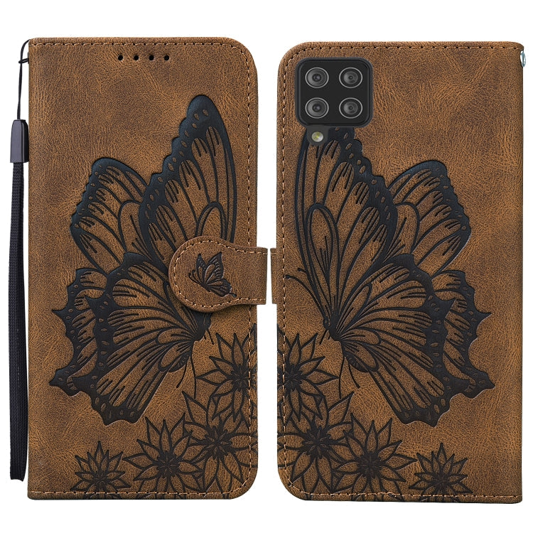 Retro Skin Feel Butterflies Embossing Horizontal Flip Leather Case with Holder & Card Slots & Wallet, For Samsung Galaxy A11, For Samsung Galaxy A12 5G, For Samsung Galaxy A21, For Samsung Galaxy A21s