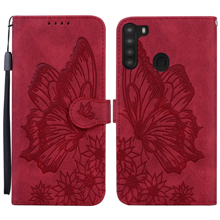 Retro Skin Feel Butterflies Embossing Horizontal Flip Leather Case with Holder & Card Slots & Wallet, For Samsung Galaxy A11, For Samsung Galaxy A12 5G, For Samsung Galaxy A21, For Samsung Galaxy A21s