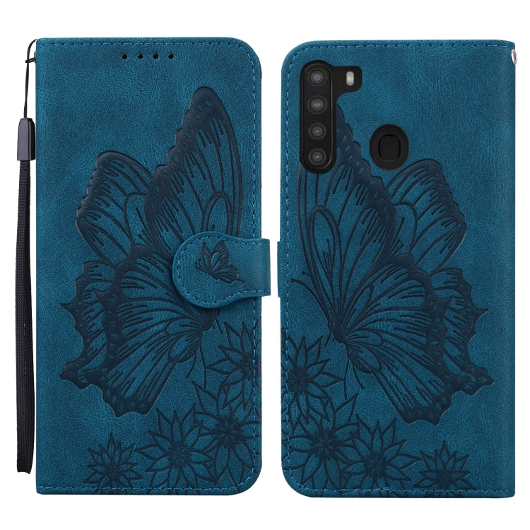 Retro Skin Feel Butterflies Embossing Horizontal Flip Leather Case with Holder & Card Slots & Wallet, For Samsung Galaxy A11, For Samsung Galaxy A12 5G, For Samsung Galaxy A21, For Samsung Galaxy A21s