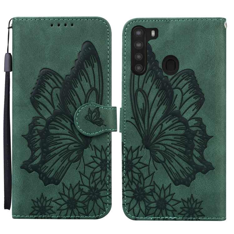 Retro Skin Feel Butterflies Embossing Horizontal Flip Leather Case with Holder & Card Slots & Wallet, For Samsung Galaxy A11, For Samsung Galaxy A12 5G, For Samsung Galaxy A21, For Samsung Galaxy A21s