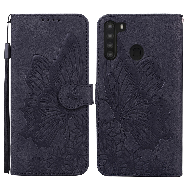 Retro Skin Feel Butterflies Embossing Horizontal Flip Leather Case with Holder & Card Slots & Wallet, For Samsung Galaxy A11, For Samsung Galaxy A12 5G, For Samsung Galaxy A21, For Samsung Galaxy A21s