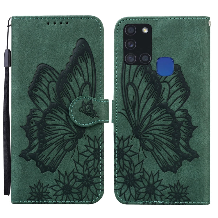 Retro Skin Feel Butterflies Embossing Horizontal Flip Leather Case with Holder & Card Slots & Wallet, For Samsung Galaxy A11, For Samsung Galaxy A12 5G, For Samsung Galaxy A21, For Samsung Galaxy A21s