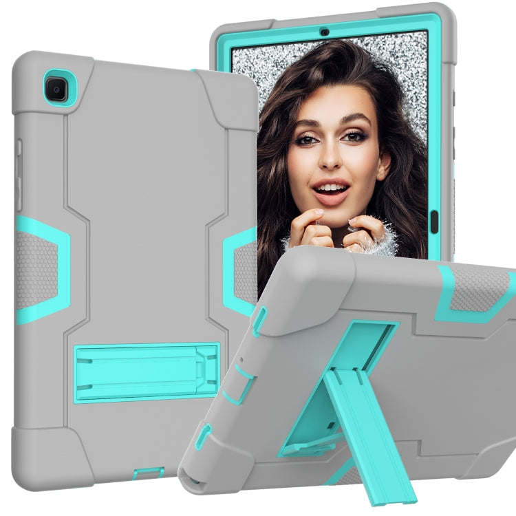 Contrast Color Robot Shockproof Silicon + PC Protective Case with Holder, For Samsung Galaxy Tab A7 10.4 (2020) T500