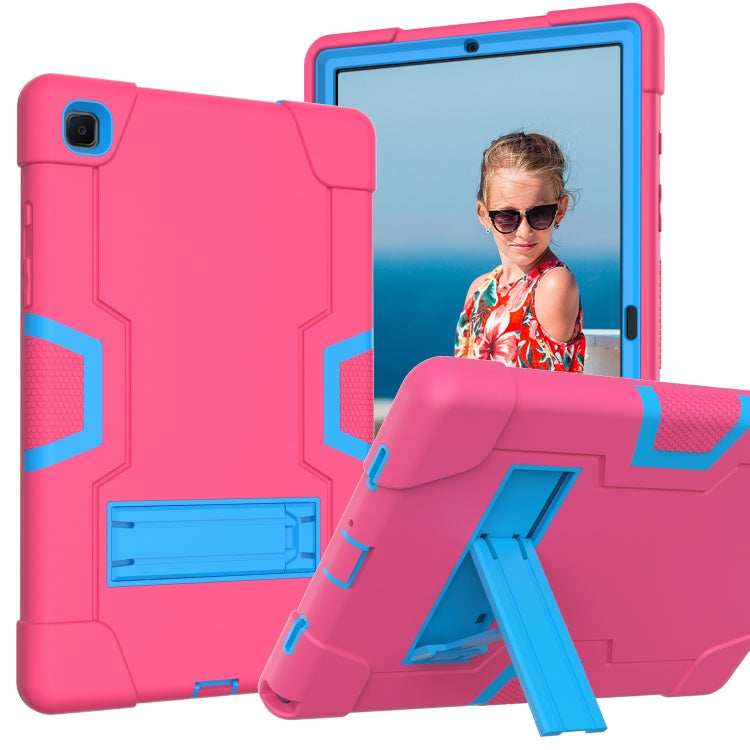 Contrast Color Robot Shockproof Silicon + PC Protective Case with Holder, For Samsung Galaxy Tab A7 10.4 (2020) T500