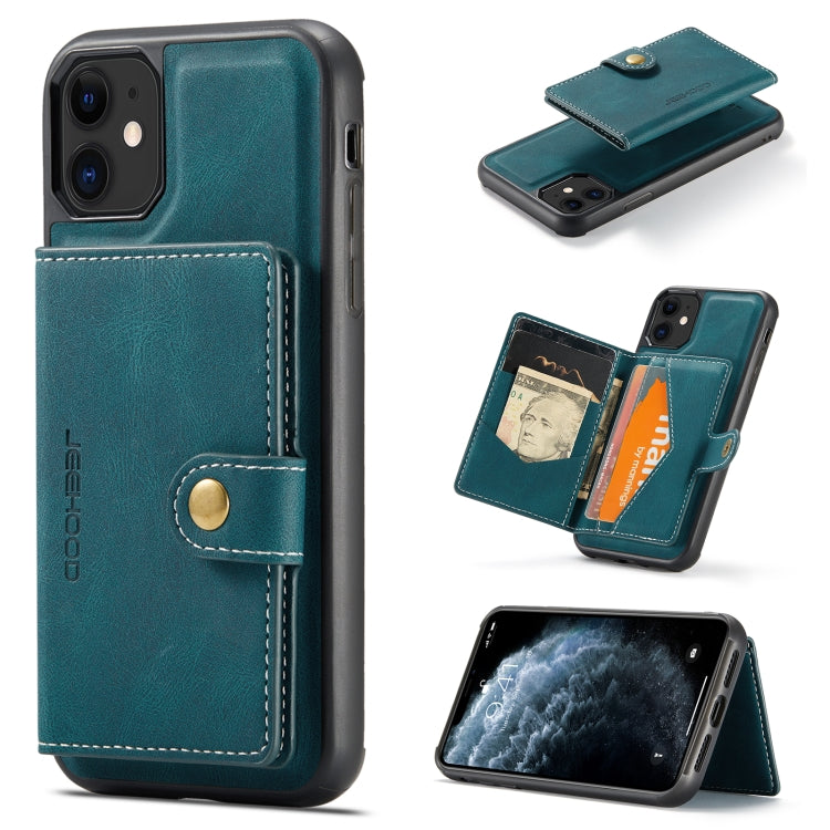 JEEHOOD Retro Magnetic Detachable Protective Case with Wallet & Card Slot & Holder, For iPhone XS Max, For iPhone 11 Pro, For iPhone 11, For iPhone 11 Pro Max