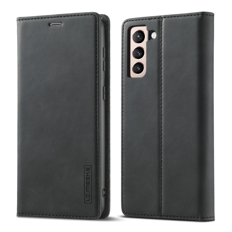 LC.IMEEKE Strong Magnetism Ultra-thin Horizontal Flip Matte TPU + PU Leather Case with Holder & Card Slots & Wallet, For Samsung Galaxy S21 5G, For Samsung Galaxy S21+ 5G, For Samsung Galaxy S21 Ultra 5G