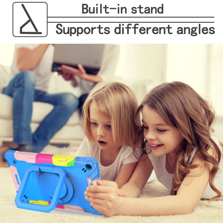 Contrast Color Shockproof Robot Silicone + PC Case with Wristband Holder, For Samsung Galaxy Tab A10.1 (2019) T510, For Samsung Galaxy Tab A 8.0 (2019) T290