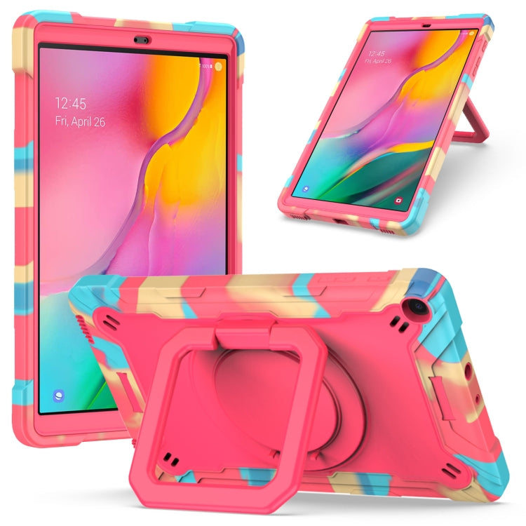 Contrast Color Shockproof Robot Silicone + PC Case with Wristband Holder, For Samsung Galaxy Tab A10.1 (2019) T510, For Samsung Galaxy Tab A 8.0 (2019) T290